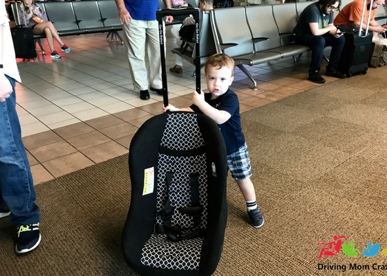 car seat at the airport