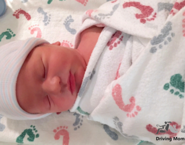 newborn baby swaddled in the hospital