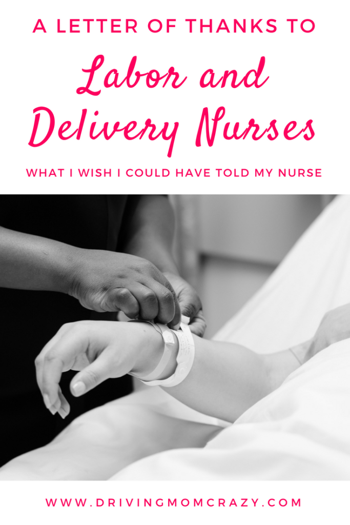 labor and delivery nurse letter of thanks pinterest graphic