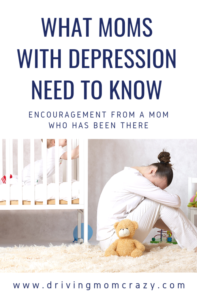 advice for moms with depression pinterest pin
