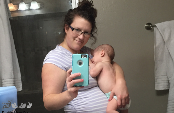 post-partum mom with newborn baby