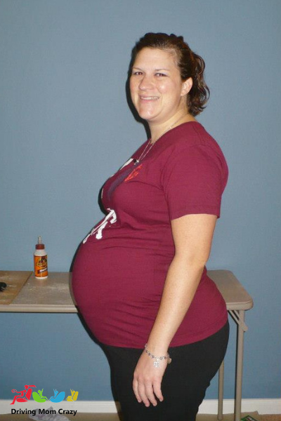 38 week pregnant belly