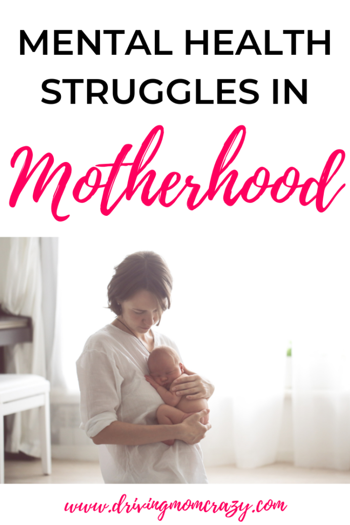 Mental Health Struggles in Motherhood Pinterest Pin