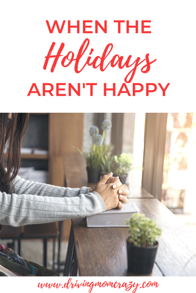 Pin me on Pinterest: When the Holidays aren't Happy