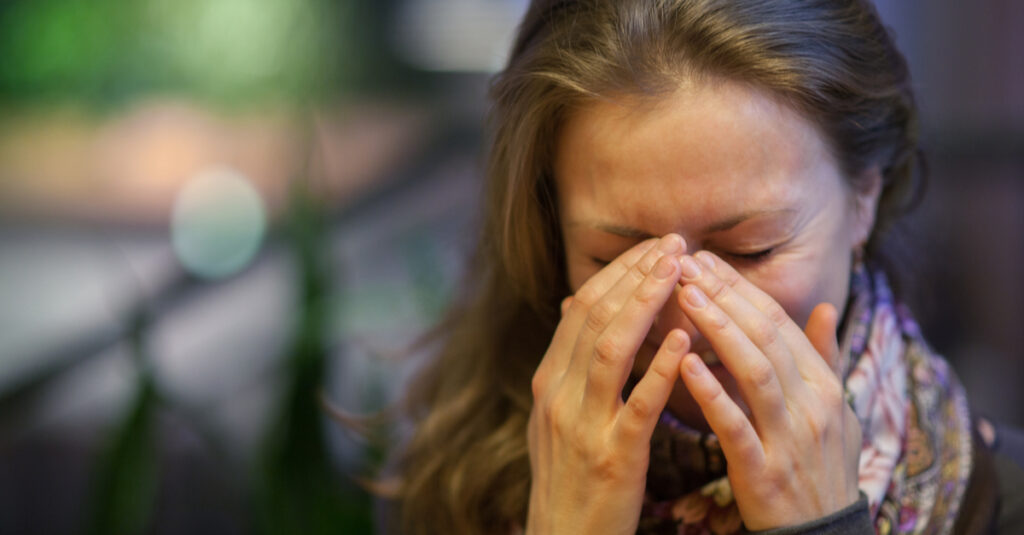 woman crying- does God heal depression?