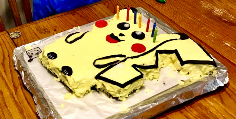 Easy diy birthday cake pokemon pikachu