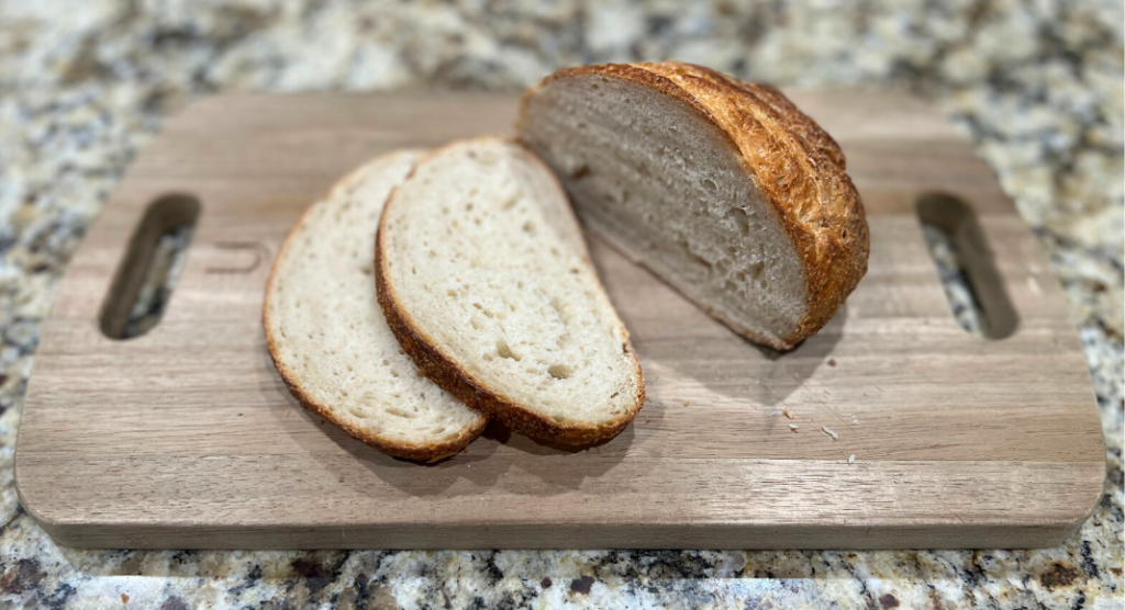 Bread for charcuterie board for new year's appetizers