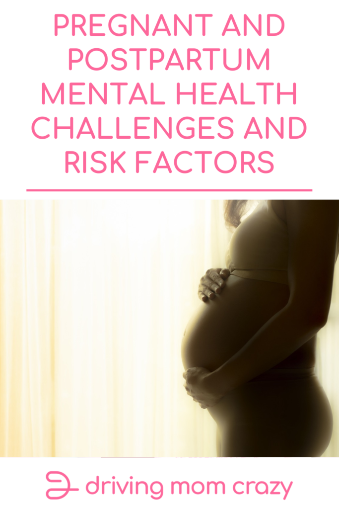Pinterest Pin for pregnant and postpartum mental health