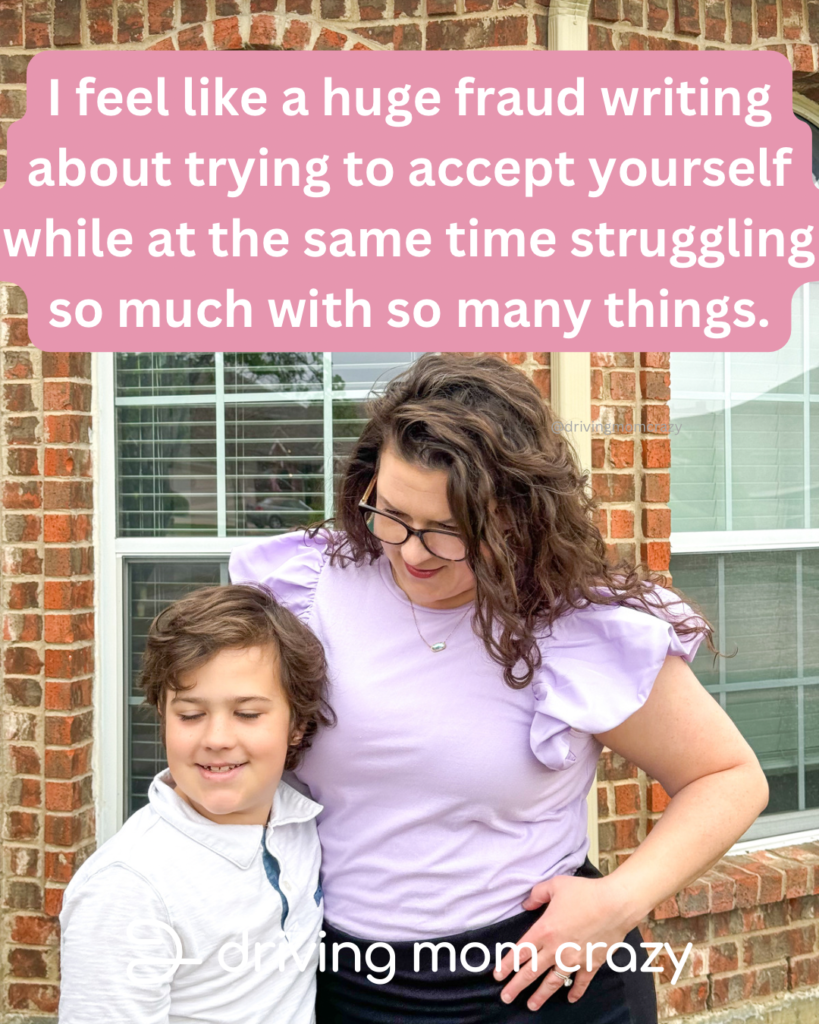 body image struggles as a mom trying to accept herself