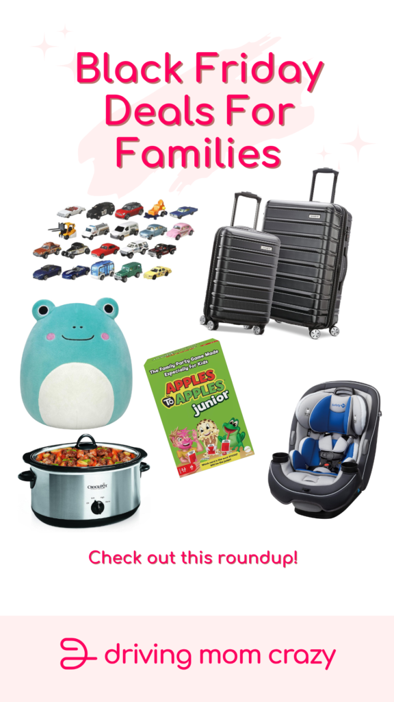 Pinterest Pin: black friday deals for families